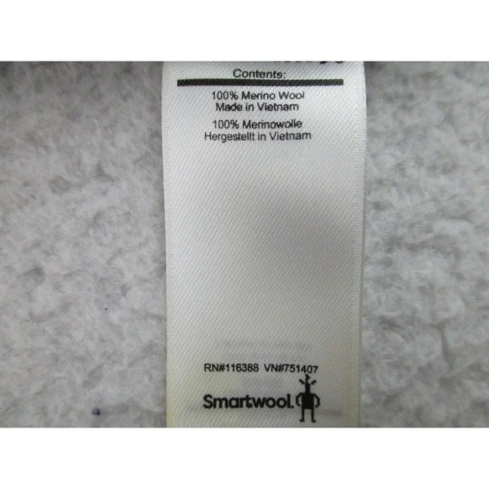 Smartwool Sweater Womens XL Black Merino Wool Quarter Zip Base Layer Pullover‎